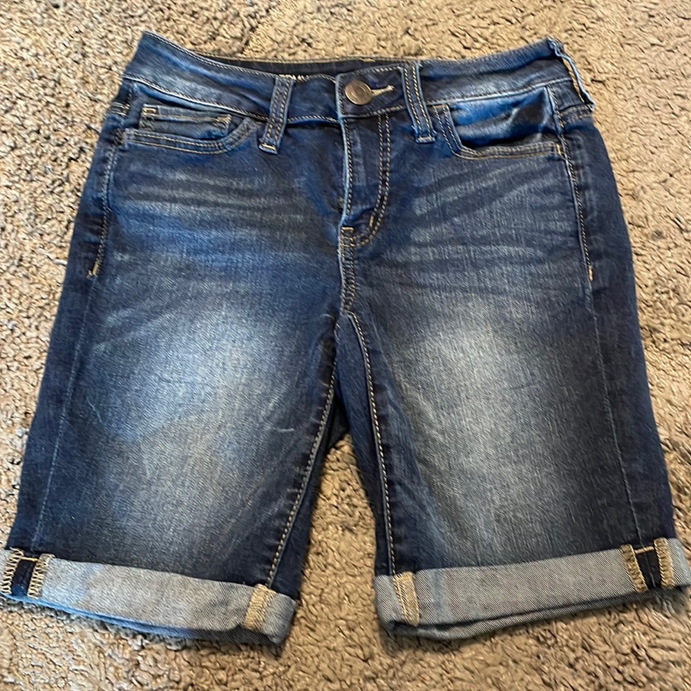Denim Bermuda shorts